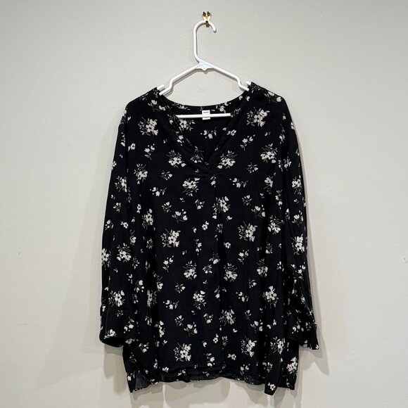 3X Plus Old Navy Flowered Blouse - Picture 1 of 6